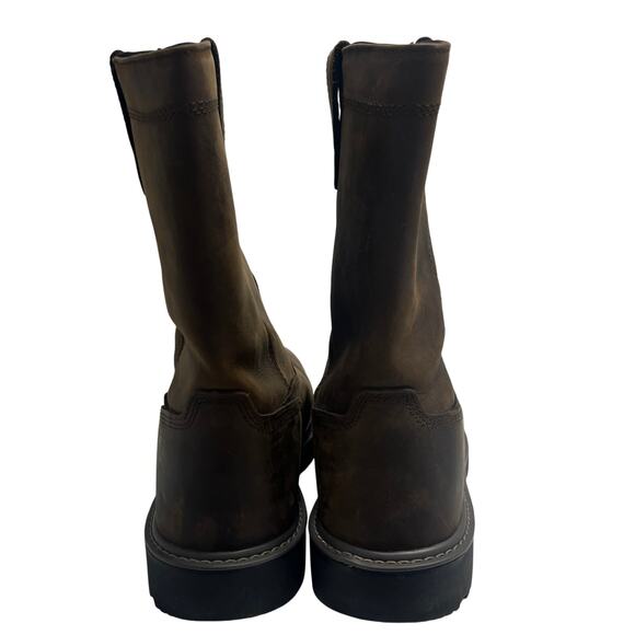 Wolverine Brown Leather Pull-On Work Boots Men’s 13 EW W10682 - Picture 14 of 16